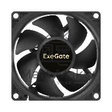 Вентилятор EC ExeGate EX08025BL-EC (Electronically Commutated, 110-220V AC/110-220V DC, 80x80x25, 2-Ball (двойной шарикоподшипник), провод 30 см, 2700RPM, 28dBA, 40CFM)