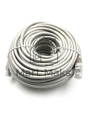 Патч-корд Buro UTP cat5E 30м серый RJ-45 (m)-RJ-45 (m)