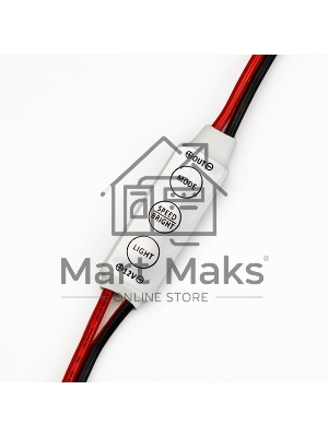 Мини диммер радио LED 72/144 W, 3 кнопки,12 V/24 V