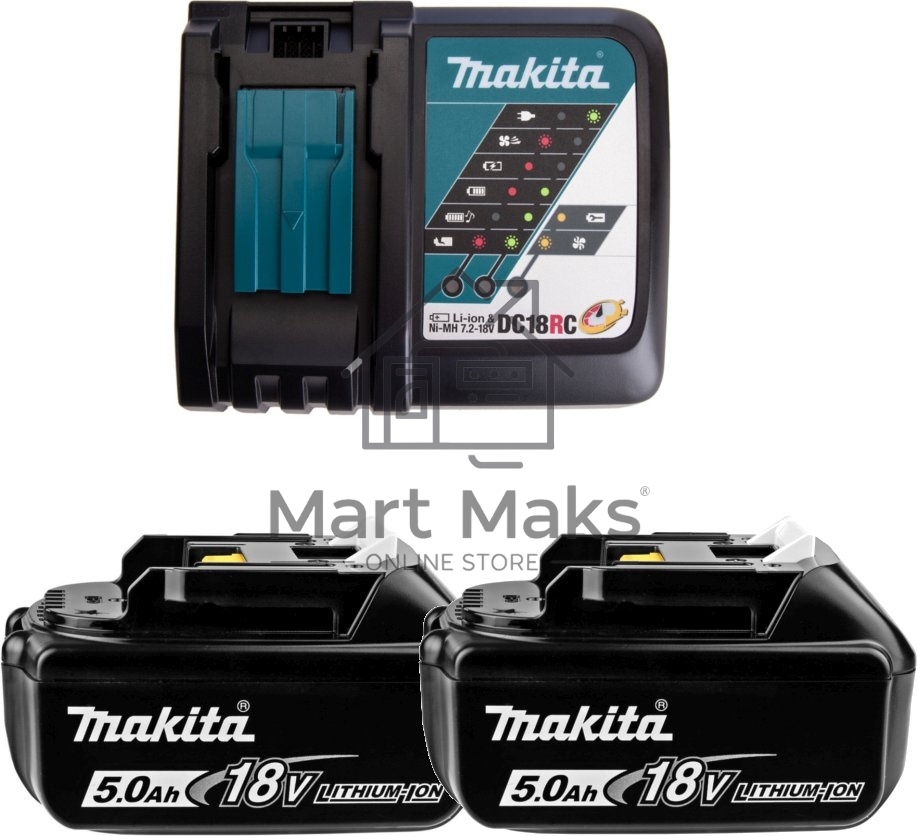 Батарея аккумуляторная Makita BL1016 18В 5Ач Li-Ion (З/У в компл.) (191L74-5)
