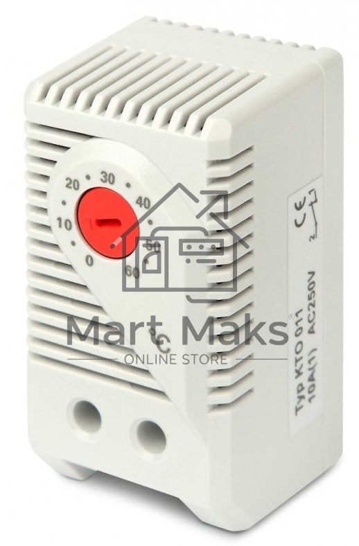 Терморегулятор Hyperline, 60х43х33 мм (ВхШхГ), 30Вт, универсальный, 120V, нормально-замкнутый