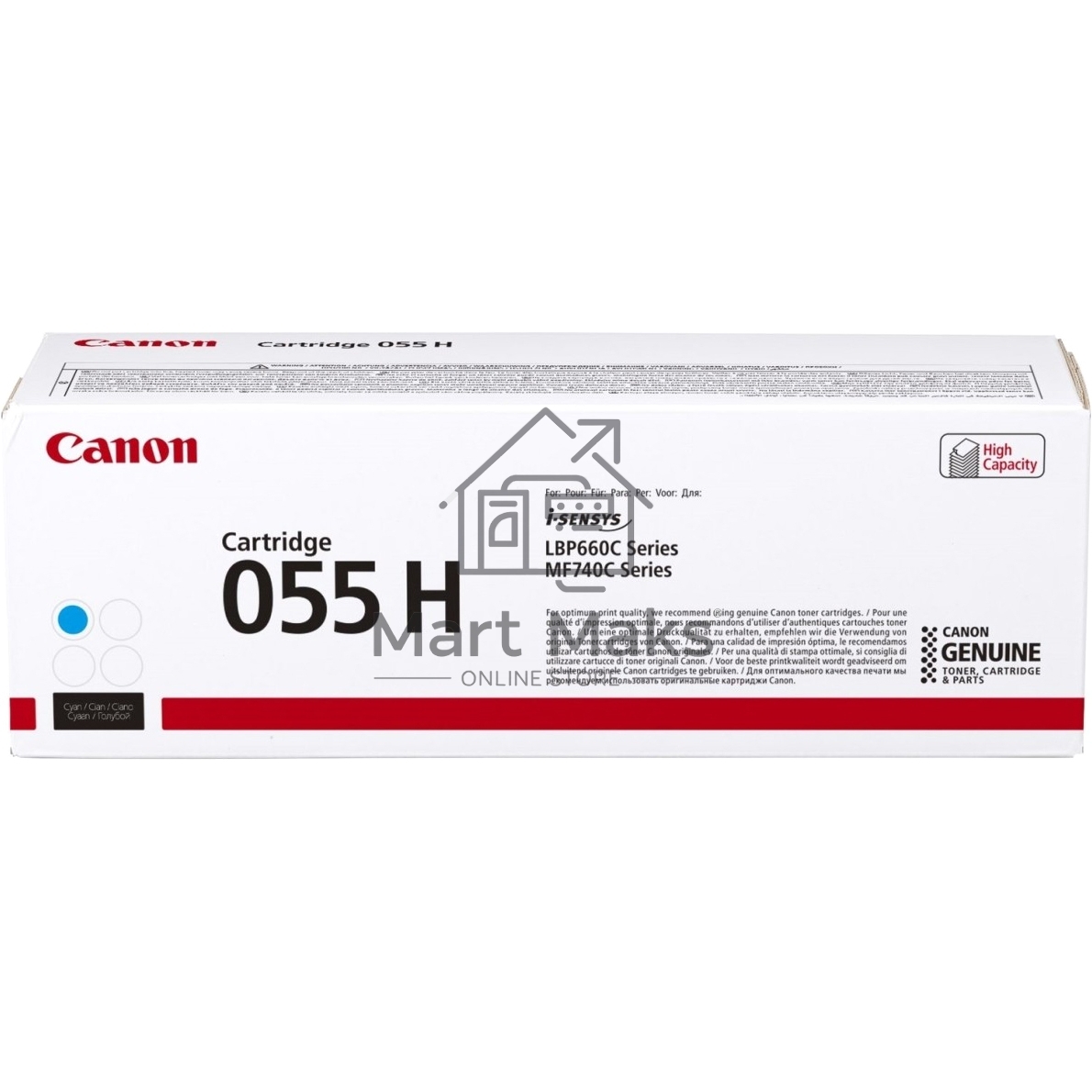 Картридж лазерный Canon 055 H C (3019C002) голубой (5900стр.) для Canon i-SENSYS серий MF740, LBP660