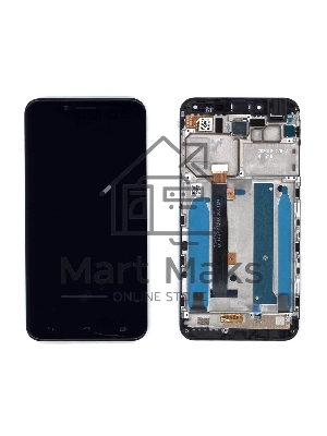 Дисплей для Asus ZenFone 3 Max ZC553KL черный с рамкой