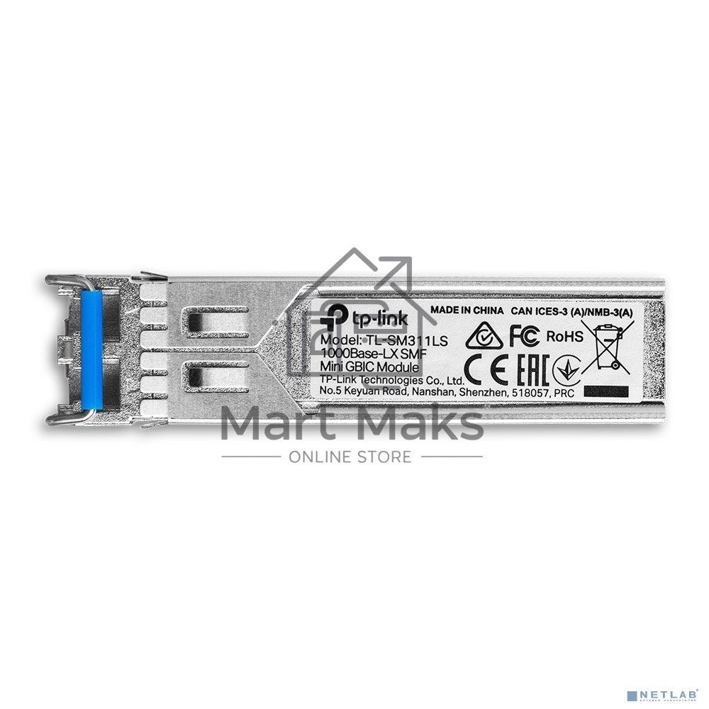Сетевое оборудование TP-Link SMB TL-SM311LS Gigabit SFP module, Single-mode, MiniGBIC, LC interface, Up to 10km distance