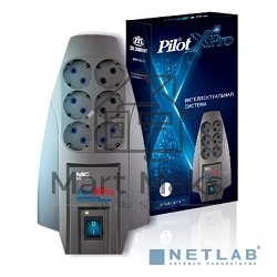 Сетевой фильтр Pilot X-Pro 3м (6 розеток) серый (коробка)