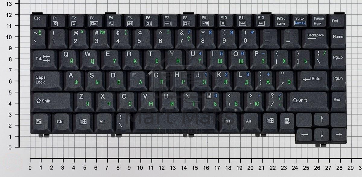 Клавиатура для ноутбука HP Compaq Presario 1200 1600 черная