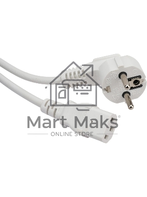 Шнур питания Lanmaster LAN-PP13/SHA-1.0-WH C13-Schuko проводник.:3x0.75мм2 1м 220В 10А белый