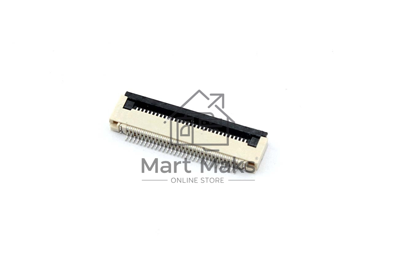 Разъем FPC Flip-Lock 0510-30RLGF 30 pin высота 1мм шаг 0,5мм
