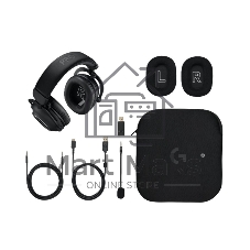 Гарнитура Logitech G PRO X 2 LightSpeed чёрный, беспроводная + проводная, радиоканал, до 50 ч