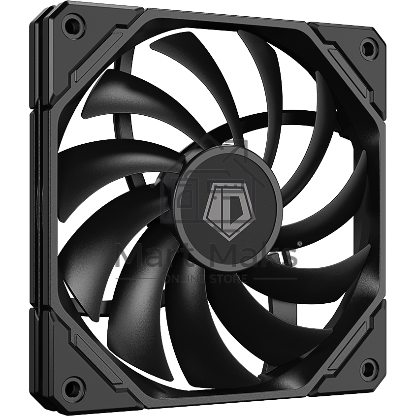 Вентилятор для корпуса ID-Cooling TF-12015-K черный, 120 мм, 2200 об/мин, 32.3 дБ, 4 pin