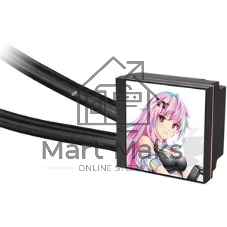 Система жидкостного охлаждения Thermaltake MAGFloe 420 Ultra ARGB Soc-AM5/AM4/1200/1700/1851 черный 4-pin 34.5dB Al+Cu LCD Ret (CL-W451-PL14SW-A)