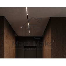 Трековый светильник GL2320 BK черный IP20 10W 3CCT 3000/4200/6400K 48V 200*10*37