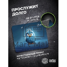 Коврик для мыши Cactus Bird 220x180x2мм (CS-MP-P13XS)