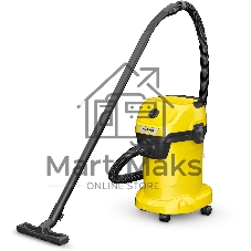 Строительный пылесос Karcher WD 3 V-17/4/20 1000Вт (уборка: сухая/влажная) желтый
