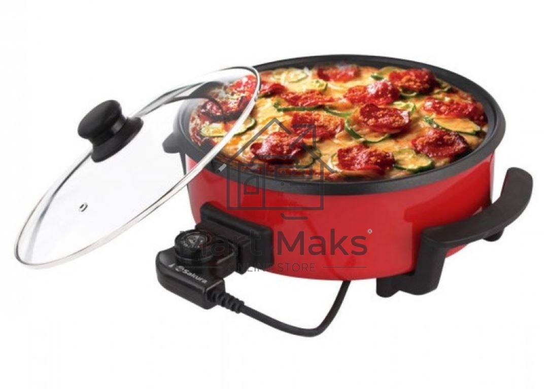 Электросковорода Sakura SA-7701R, 1500 Вт, 36 см, глубина 7 см