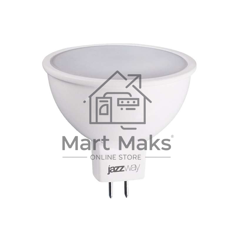 Лампа светодиодная PLED-ECO-JCDR 5Вт 4000К белый GU5.3 400лм 220-240В JazzWay 1037107A