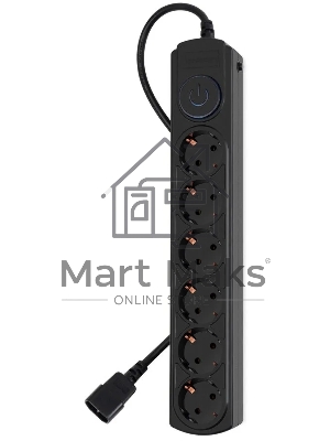 Сетевой фильтр Ippon BK-6-UPS-1.8-10-B 1.8м (6 розеток) черный (коробка)