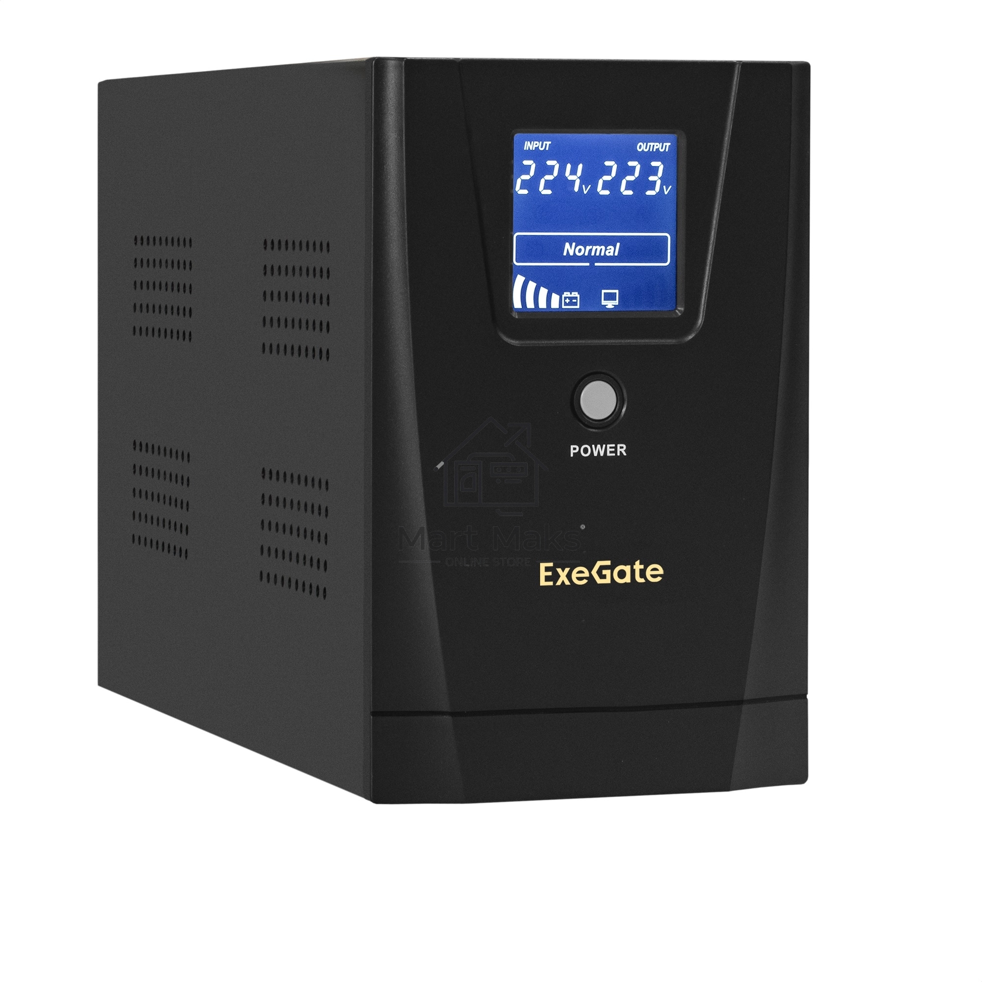 Источник бесперебойного питания ExeGate EX292631RUS SpecialPro Smart LLB-2000.LCD.AVR.4C13.RJ.USB <2000VA/1200W, LCD, AVR, 4*C13,RJ45/11,USB, металлический корпус, Black>