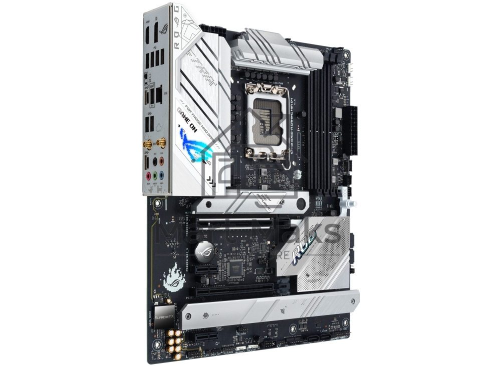 Материнская плата ASUS ROG STRIX B760-A GAMING WIFI, LGA 1700, Intel B760, 4xDDR5, 4xSATA, 3xM.2, 1xPCIe 5.0 x16, 1xPCIe 3.0 x4, 1xHDMI, 1xDP, 1x 2.5Gb LAN, 1xUSB-A 3.2 Gen 2, 2xUSB-A 3.2 Gen 1, 4xUSB 2.0, 5x3.5 мм, 7.1, Standard-ATX