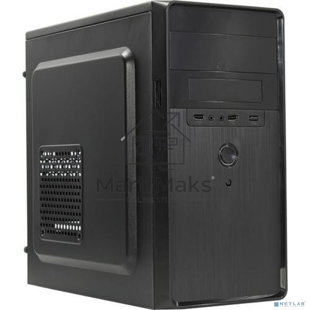 Компьютерный корпус Minitower ExeGate EX286412RUS BA-309 (mATX, без БП, 2*USB, HD аудио, черный)