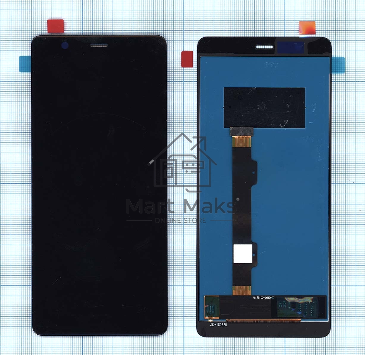 Дисплей для Nokia 5.1, черный