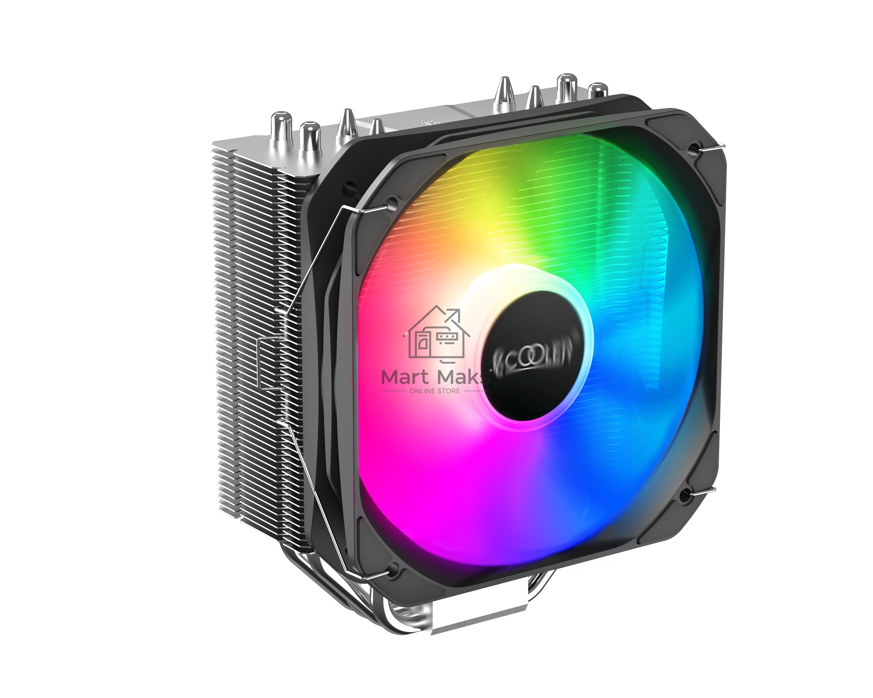 Кулер PCCooler Paladin 400 ARGB черный 130мм алюминий+медь 1600rpm 28.6db 4-pin 200W 157мм