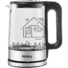 Чайник электрический Korting, KWK 0901 G 1.7 л, материал: стекло, механическое управление, фильтр от накипи, 5 температурных режимов, автоотключение, поддержание температуры