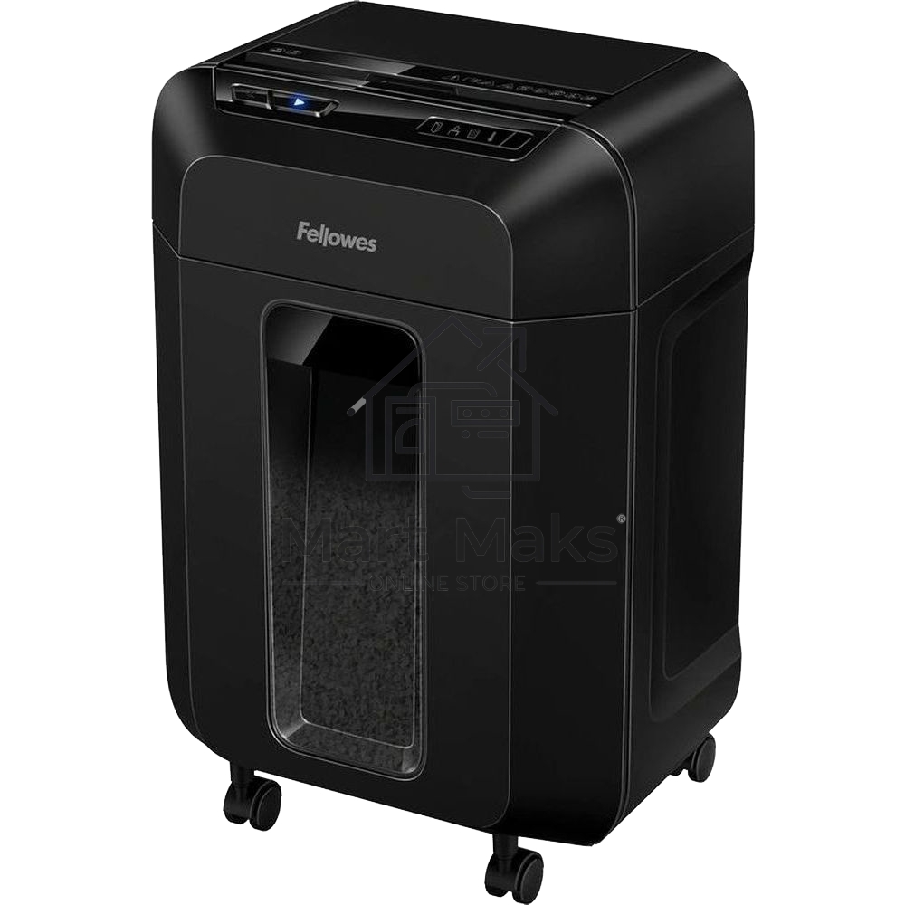 Шредер Fellowes AutoMax 80M FS-46215, минирезка, DIN P-4, 4х12 мм, автоподача 80 лст., 17 лтр., автореверс, уничт.: скобы, скрепки, пл. карты