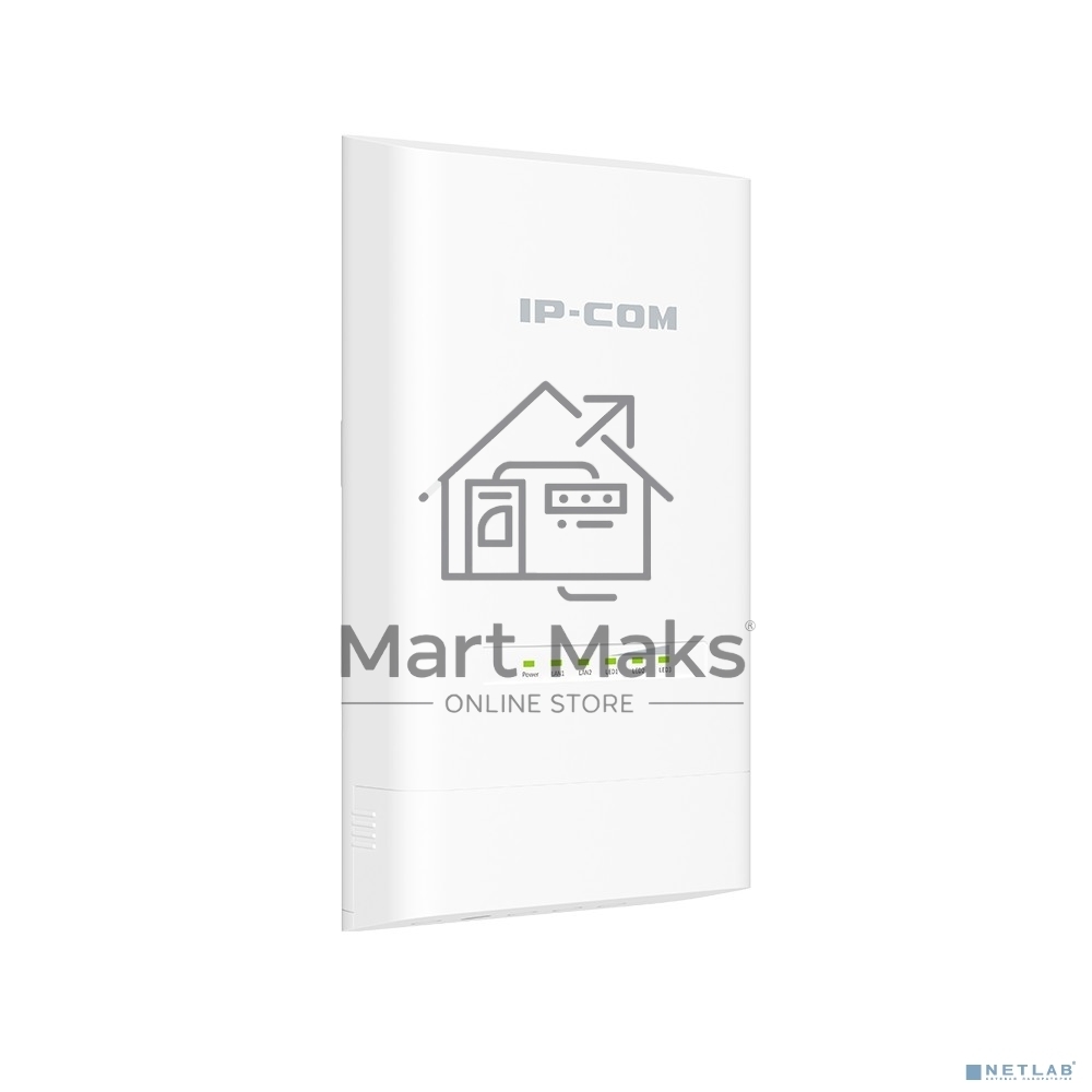 Наружная точка доступа IP-COM CPE12, 5 ГГц, до 867 Мбит/с, IP65, 1х12dbi, PoE, 2х1 Гбит/с, молниезащита 6000В