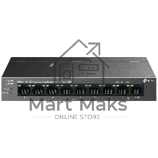 Коммутатор TP-Link LS109P, 8×100 Мбит/с PoE + 1×100 Мбит/с Uplink, неуправляемый