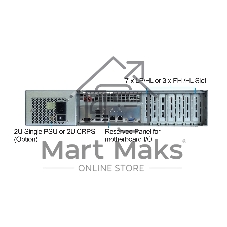 Корпус Ablecom CS-R25-37P, 2U, чёрный, 3 x 80 мм