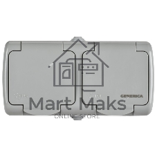Розетка IEK ERA22-K03-16-54 РСш22-2-А Розетка 2-ая с з/к откр. уст. 16А IP54 AQUATIC