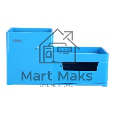 Органайзер настольный Deli EZ25130 Rio 4 отделения 175x90x92мм, голубой, пластик