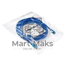 Патч-корд медный ExeGate UTP-RJ45-RJ45-5e-CU-5M-BL, UTP, cat.5e, 5м, синий