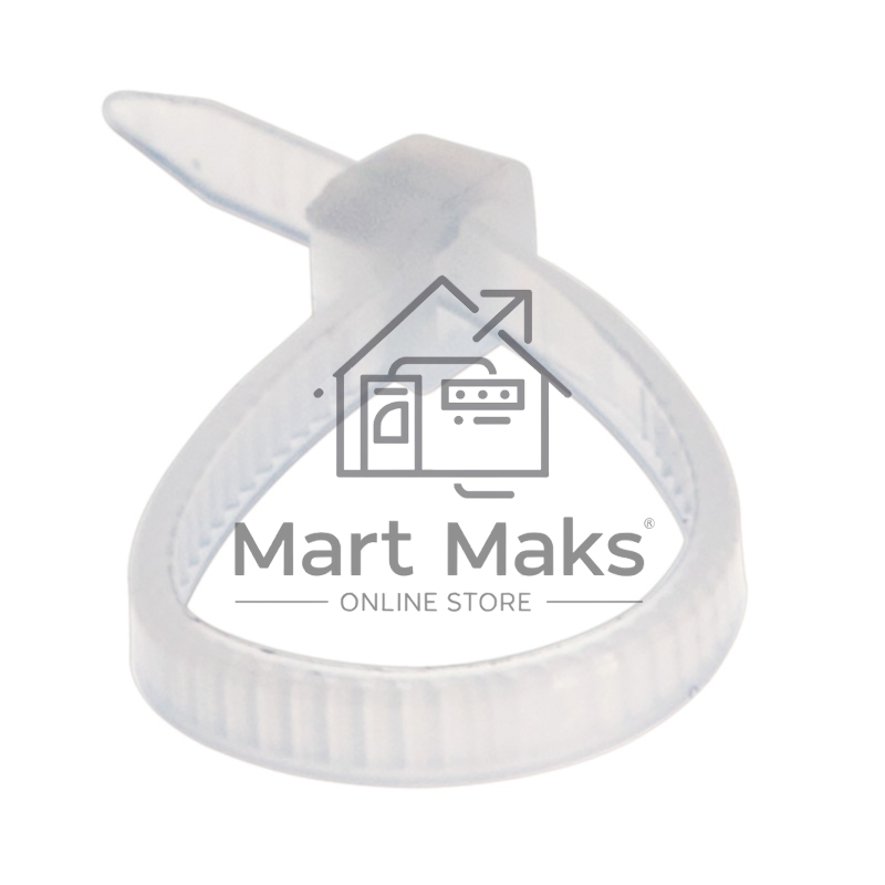 Хомут-стяжка кабельная нейлоновая Rexant 100x2,5 мм, белая, упаковка 100 шт.