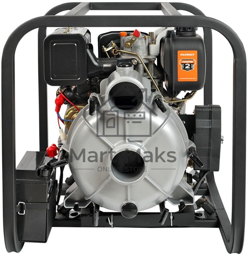 Мотопомпа PATRIOT MPD 3072 SFE4т дизель 296см3 5.7лс 75м3/ч 1200л/м глуб.8м напор25м 3'' бак3.5л