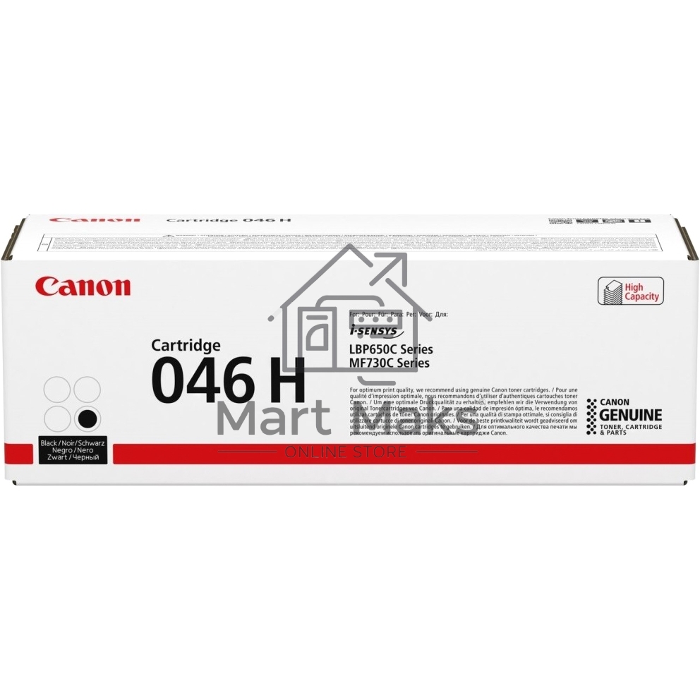 Картридж лазерный Canon 046 H BK 1254C002 черный (6300 стр.) для Canon i-SENSYS MF735Cx, i-SENSYS LBP653Cdw, i-SENSYS LBP654Cx, i-SENSYS MF732Cdw, i-SENSYS MF734Cdw