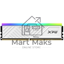 Оперативная память XPG Spectrix D35G RGB, 8GB, DDR4, 3600MHz, CL18, DIMM, с радиатором, белый, RGB