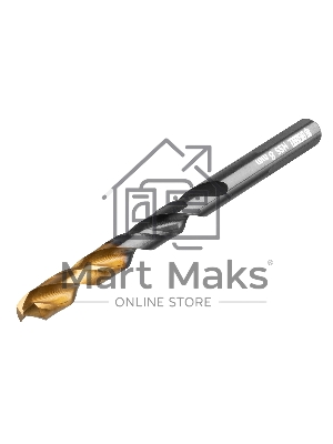 Набор сверл по металлу Denzel 1-10 мм, HSS-Tin, Golden Tip, 10 шт