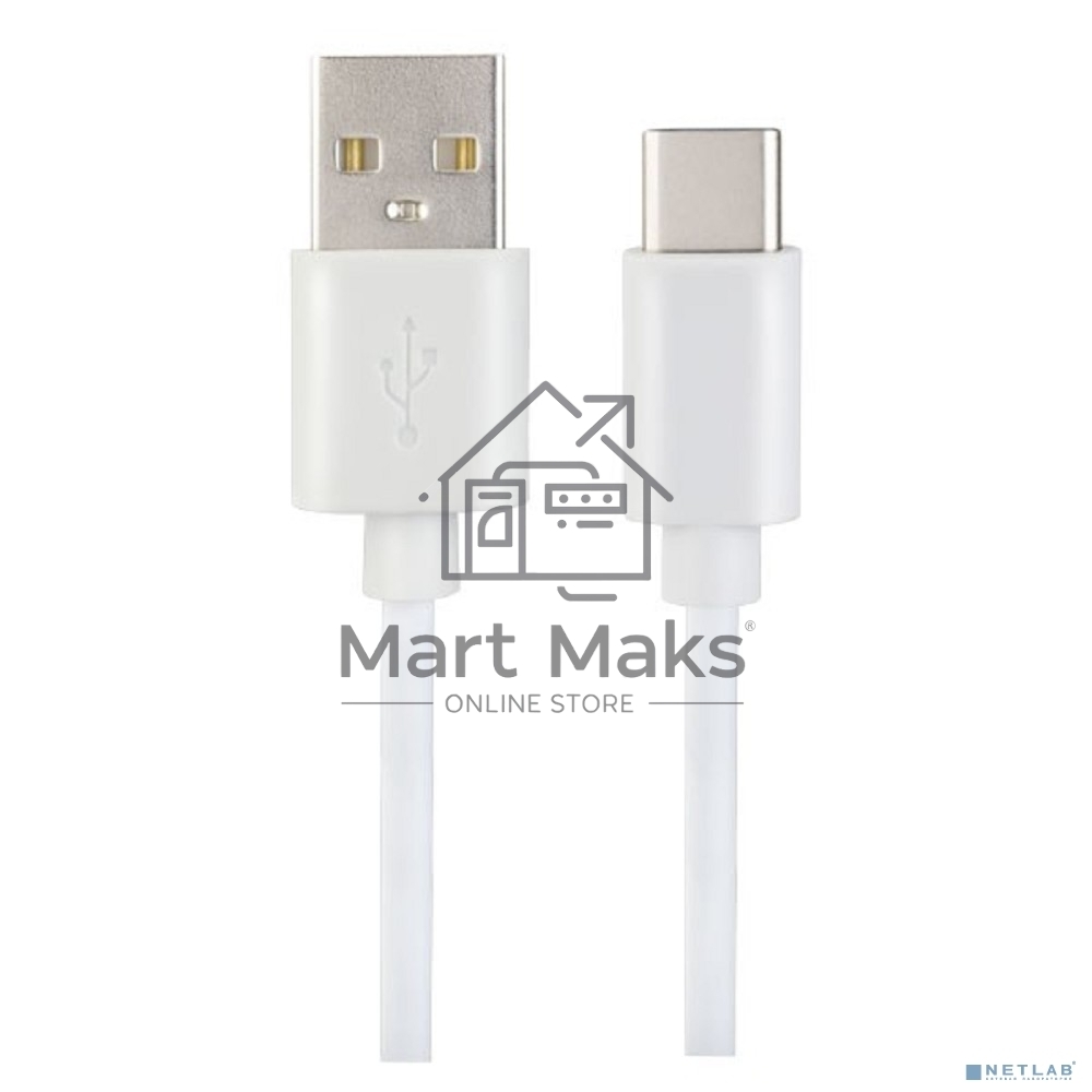 Кабель PERFEO USB2.0 A вилка - USB Type-C вилка, белый, 1 м, бокс (U4704)