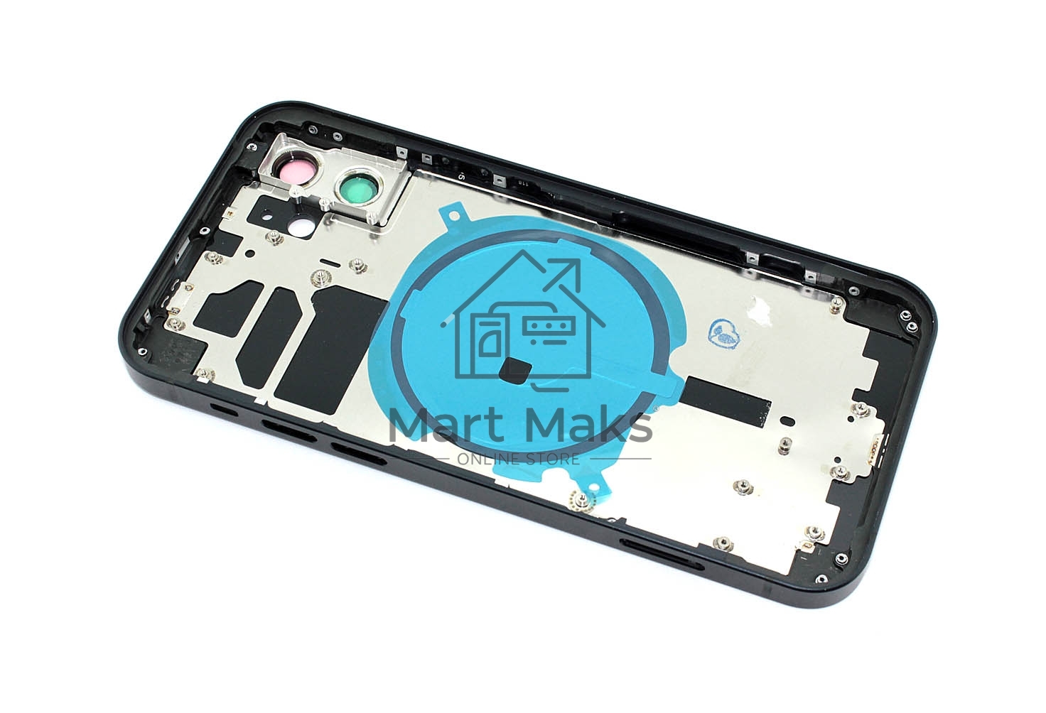 Задняя крышка (корпус) в сборе с рамкой для Apple iPhone 12 черный