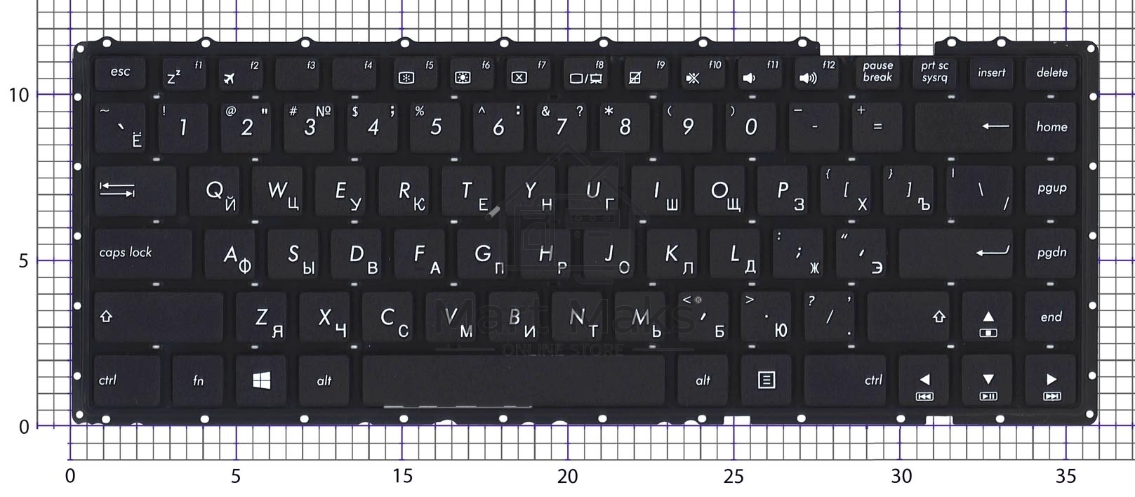 Клавиатура для ноутбука Asus P453 PU403 черная