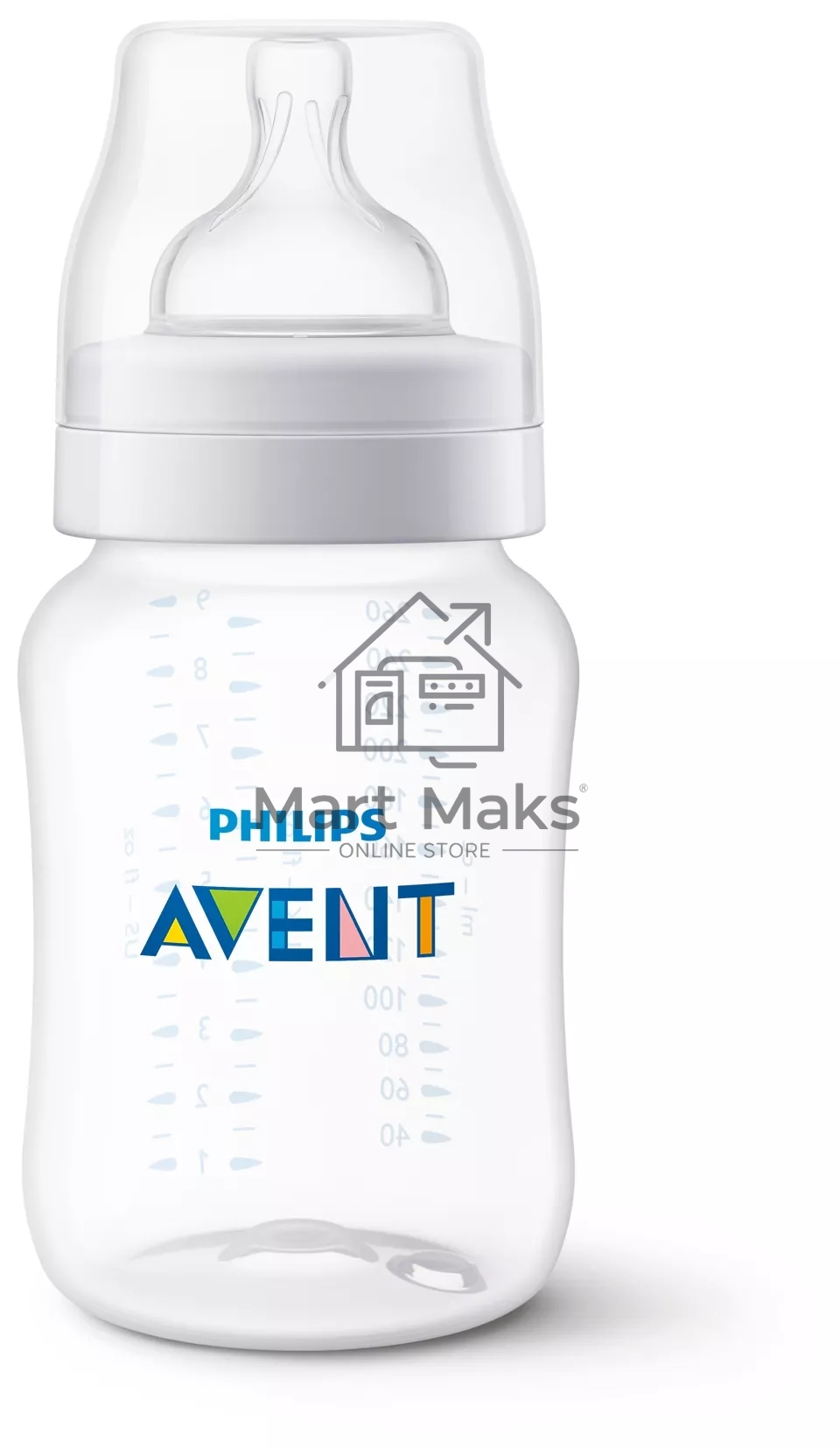 Бутылочка для кормления Philips SCY103/02, Anti-colic 1+ мес., 260 мл, 2 шт.