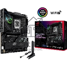 Материнская плата ASUS ROG STRIX Z890-F GAMING WIFI, LGA 1851, Intel Z890, 4xDDR5, 4xSATA, 5xM.2, 1xPCIe 5.0 x16, 1xPCIe 4.0 x4, 1xHDMI, 1xDP, 2xUSB-C, 1x 2.5Gb LAN, 4xUSB-A 3.2 Gen 1, 4xUSB-A 3.2 Gen 2, 2xUSB-A 2.0, 2xUSB-C Thunderbolt 4, 2x3.5 мм, 7.1, ATX
