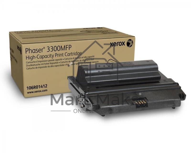 Картридж лазерный Xerox 106R01412 черный для Xerox Ph 3300 (8000 стр)(Channels)