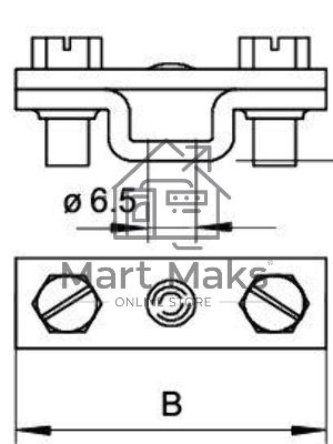 Держатель для плоских проводников FL 30. FL 40 Тип:831 40 OBO 5032040
