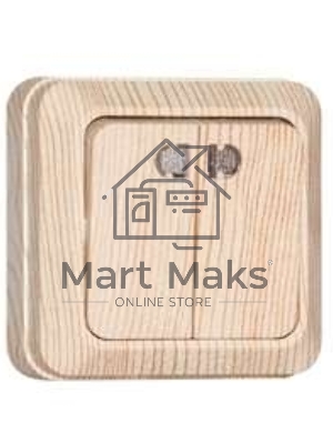 Выключатель 2-кл. ОП Олимп 10А с индик. сосна UNIVersal 5560841