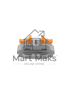 Клемма соединительная многоразовая проходная 4 полюса с монтажной площадкой (0,08-4 мм²), серая (25 шт./уп.) Rexant