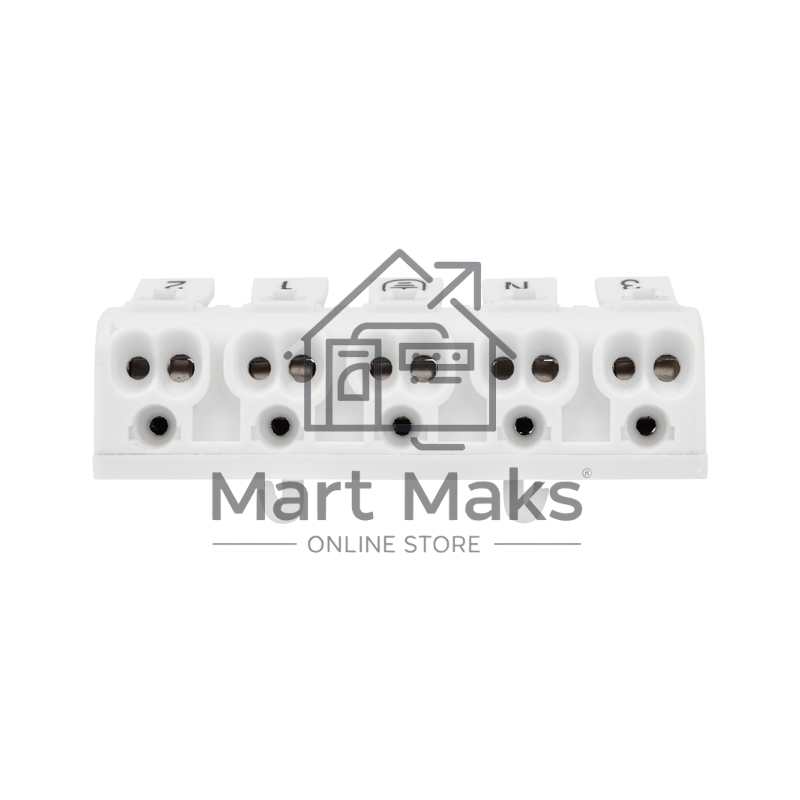 Клемма пружинная соединительная Rexant КСП 5-полюсная с монтажными ножками (50 шт./уп.)