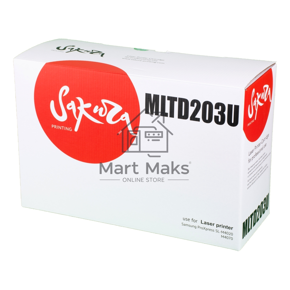 Картридж лазерный Sakura MLTD203U для Samsung,ProXpress SL-M4020, M4070, черный, 15 000 к.